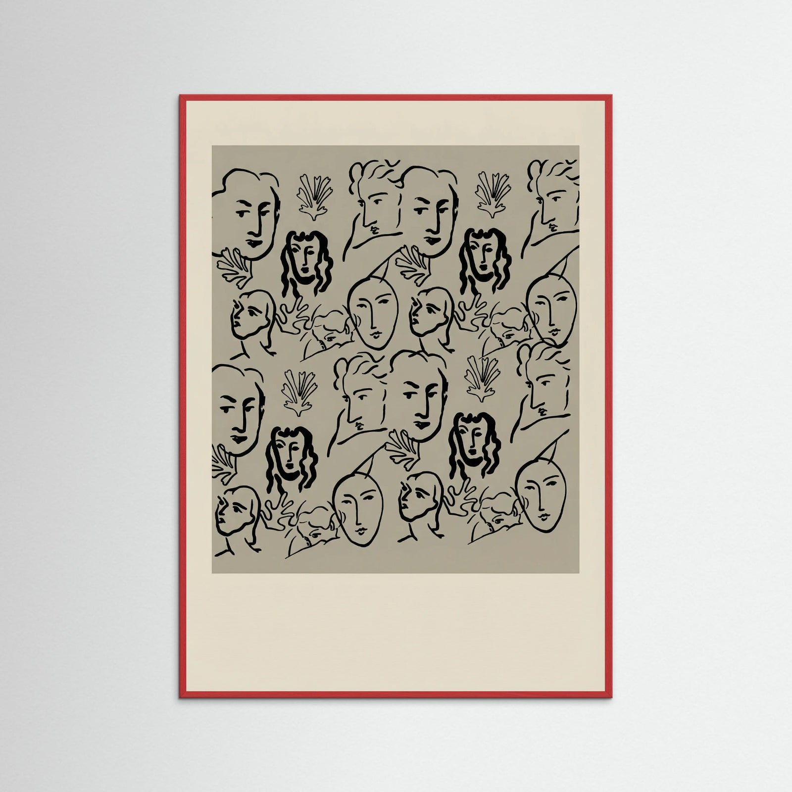 Red Wood Matisse Cut Outs