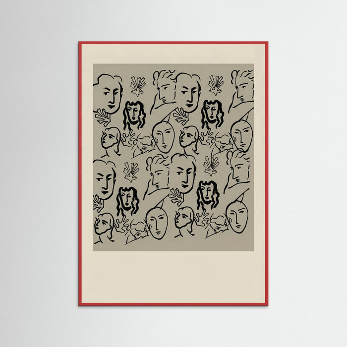 Red Wood Matisse Cut Outs