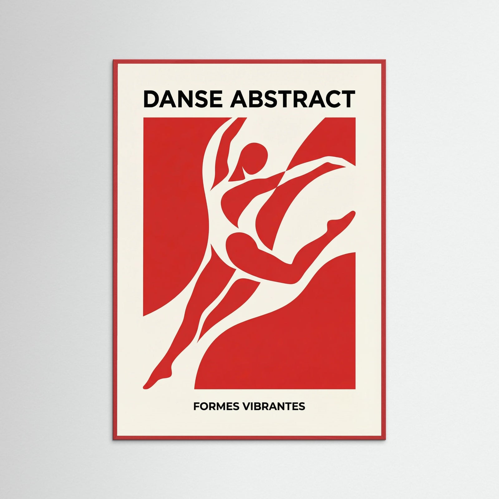 Red Wood Matisse Nude Cutout