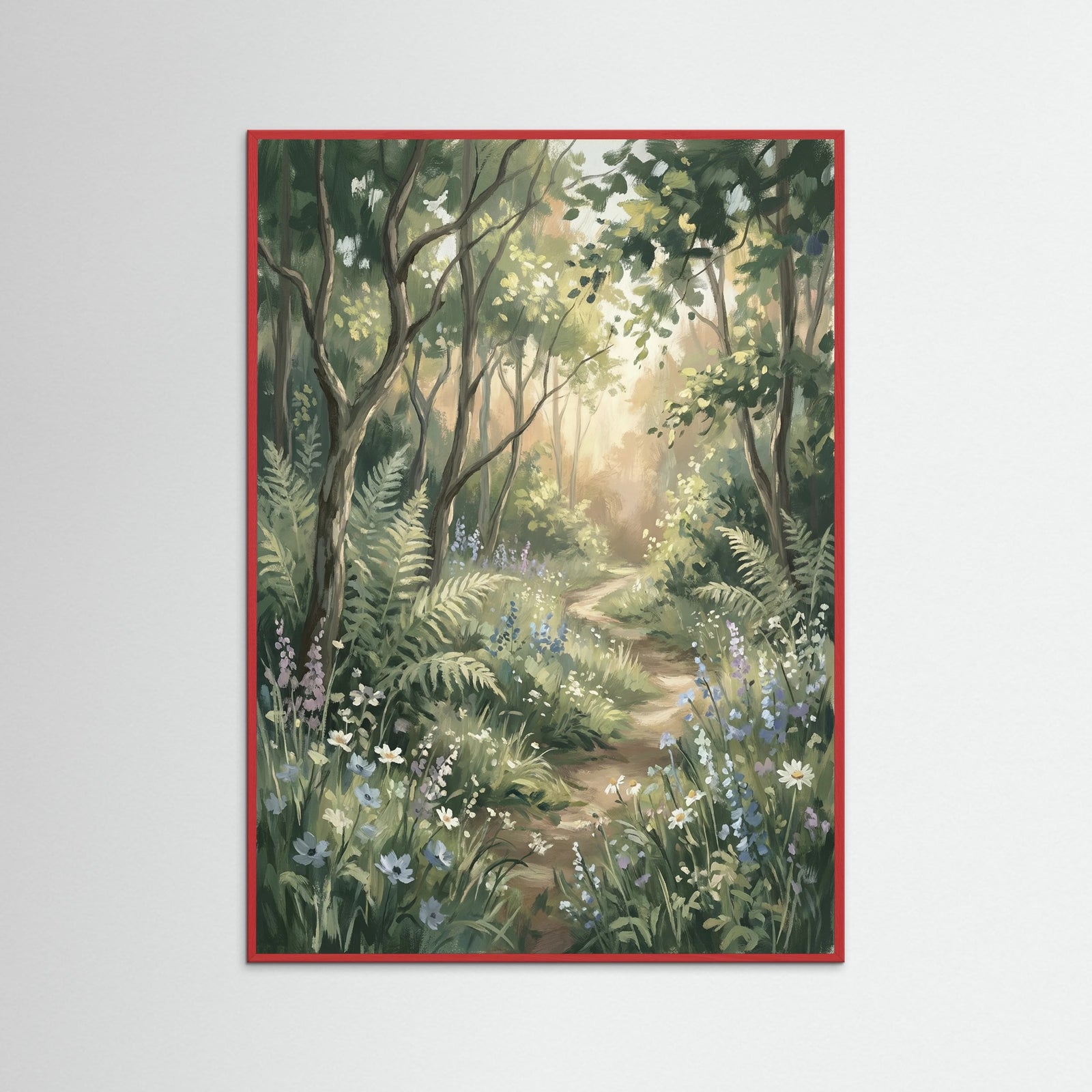 Red Wood Meadow Blooms