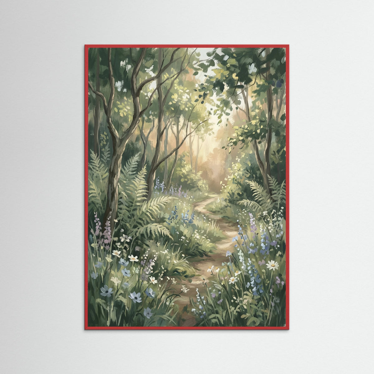 Red Wood Meadow Blooms