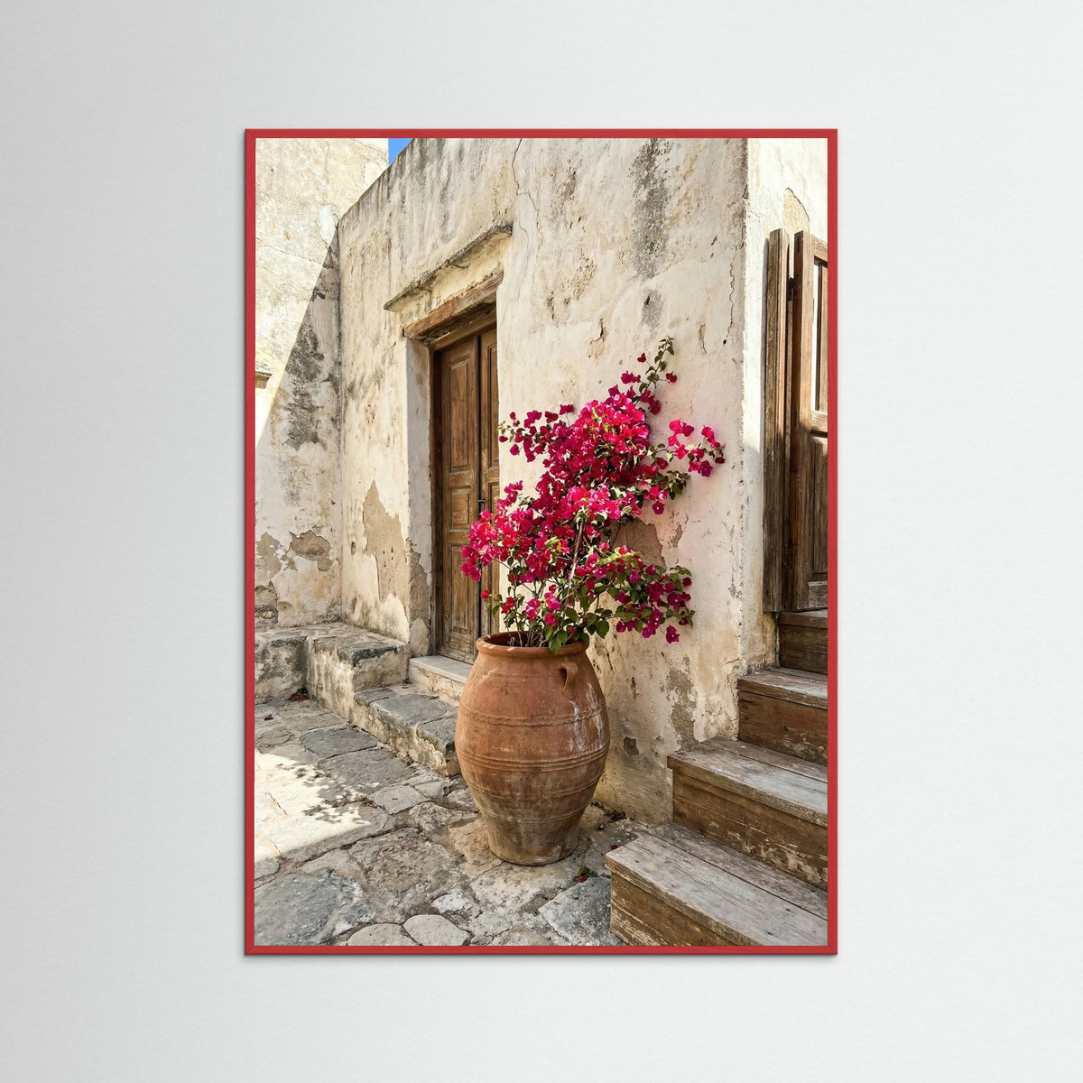 Red Wood Mediterranean Entrance