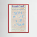 Plakat Meet Me At the Beach   Blue – plakat i druk artystyczny
