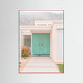 Mid-Century Mint Green Doors in Palm Springs Poster – poster and art print