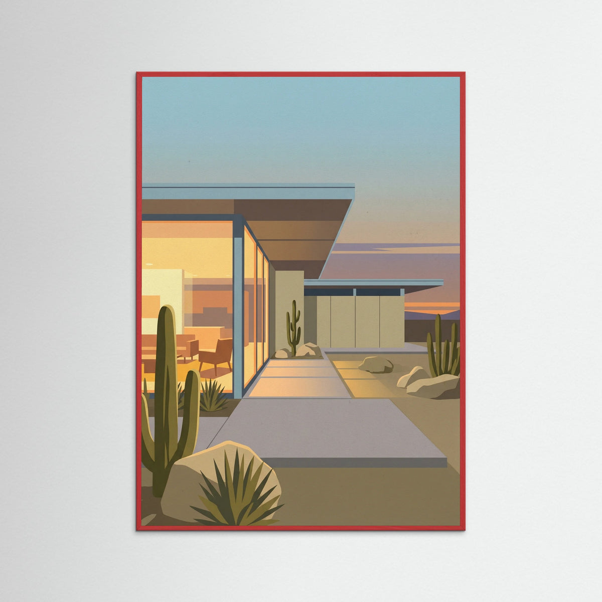 Red Wood Mid Century Oasis