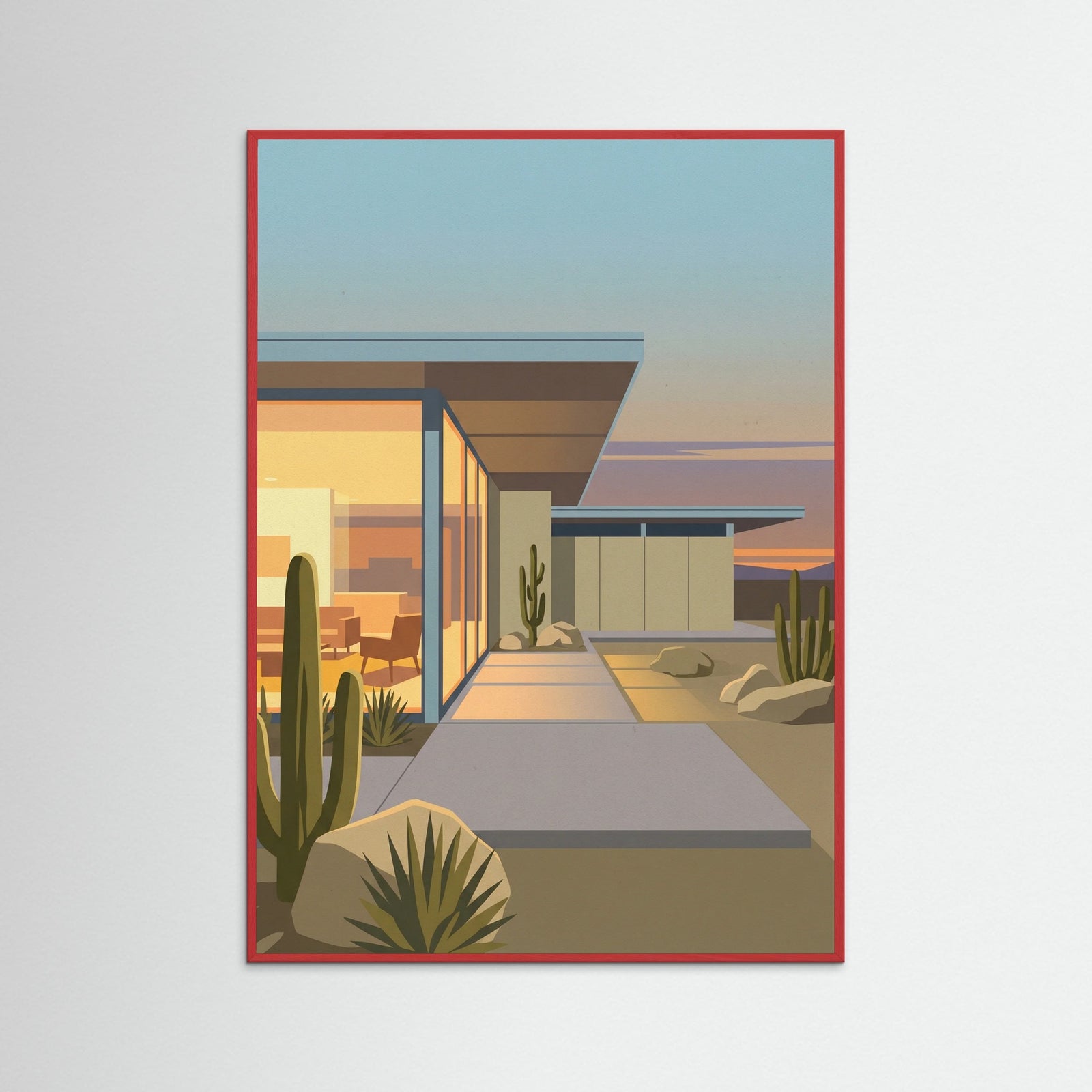 Red Wood Mid Century Oasis