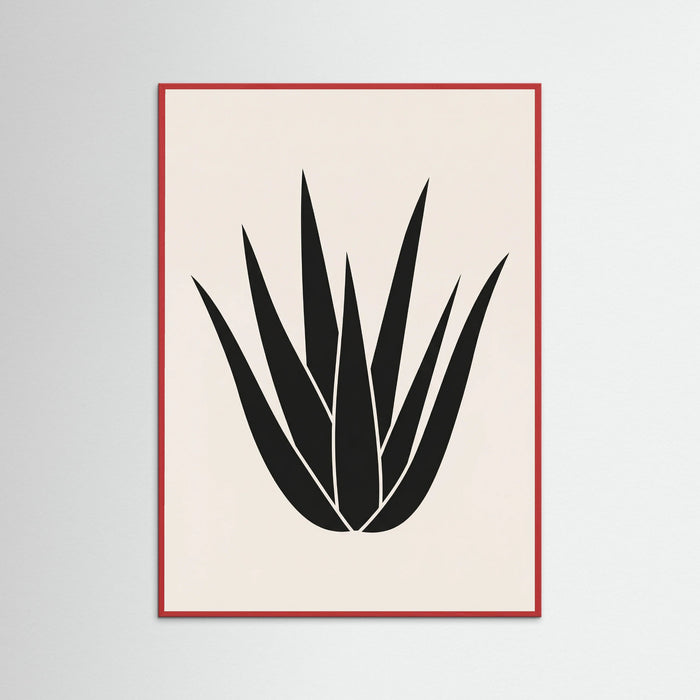 Red Wood Minimalist Bloom