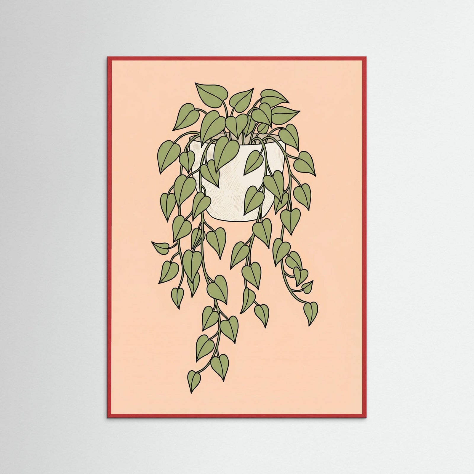 Red Wood Minimalist Botanica