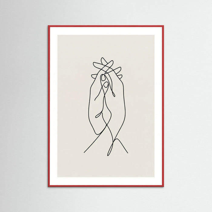 Minimalist Embrace – plakat og kunsttryk