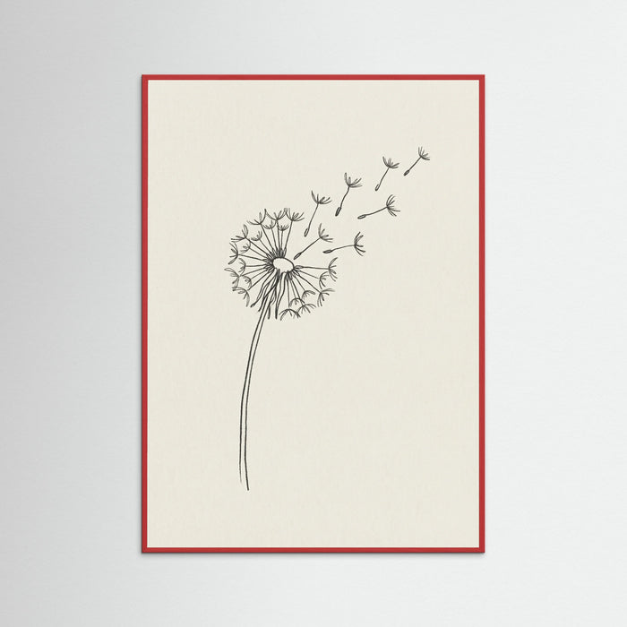Red Wood Minimalist Peace Dove