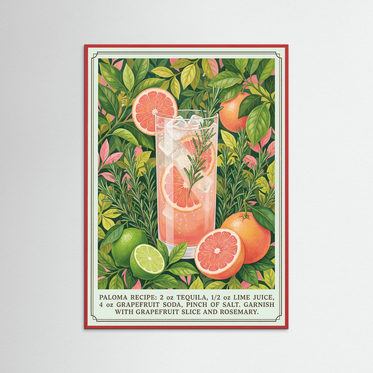 Red Wood Minted Mojito Art