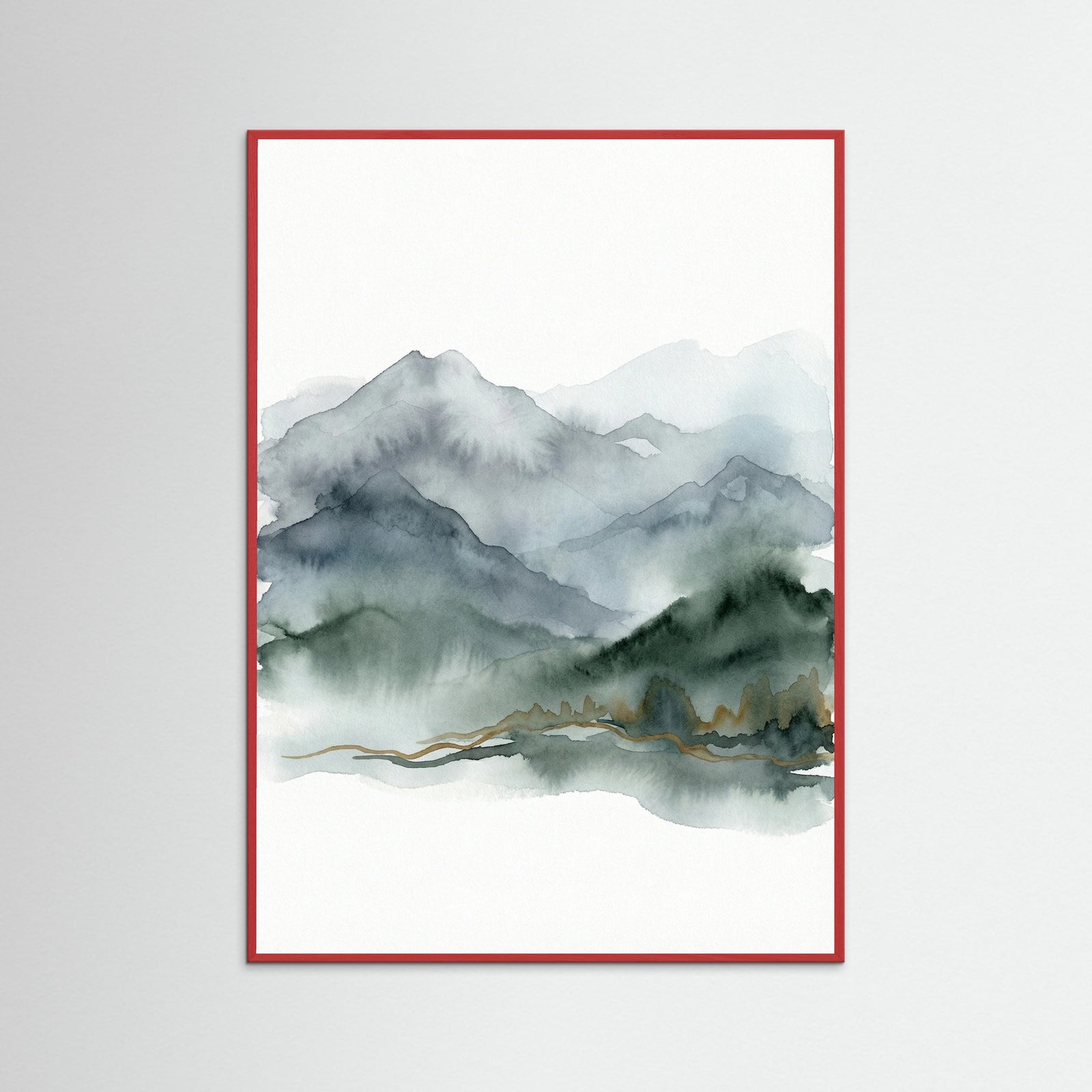 Red Wood Misty Pine