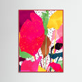 Red Wood Modern Botanical Poster
