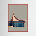 Red Wood Modernist Canopy