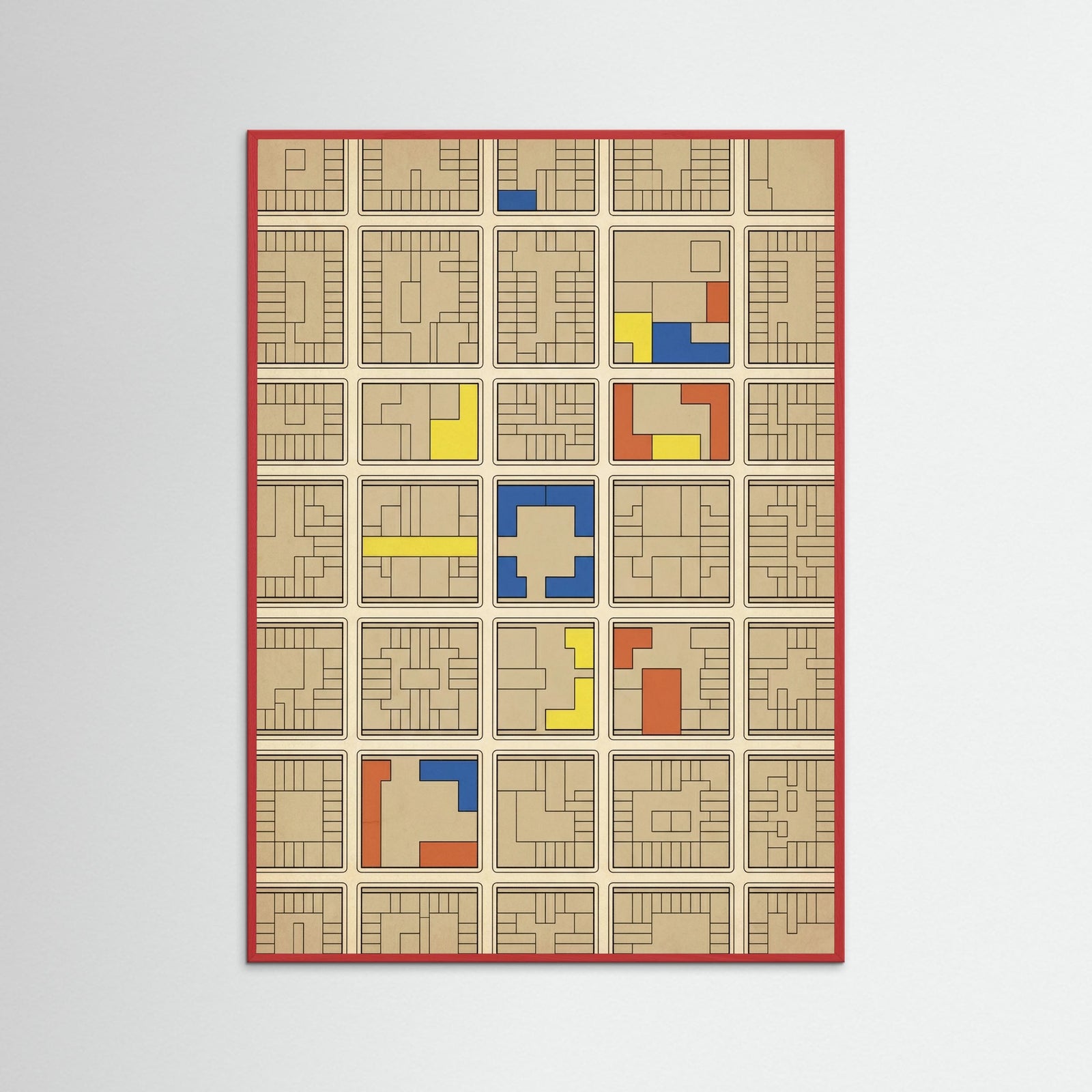 Red Wood Modernist Facade