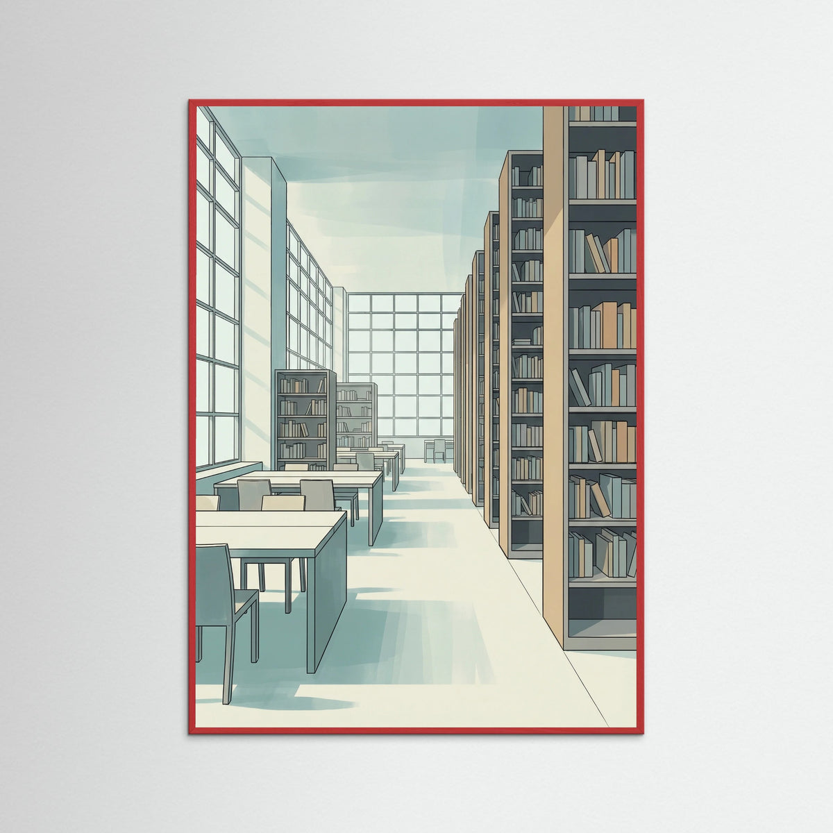 Red Wood Modernist Pool Serenity