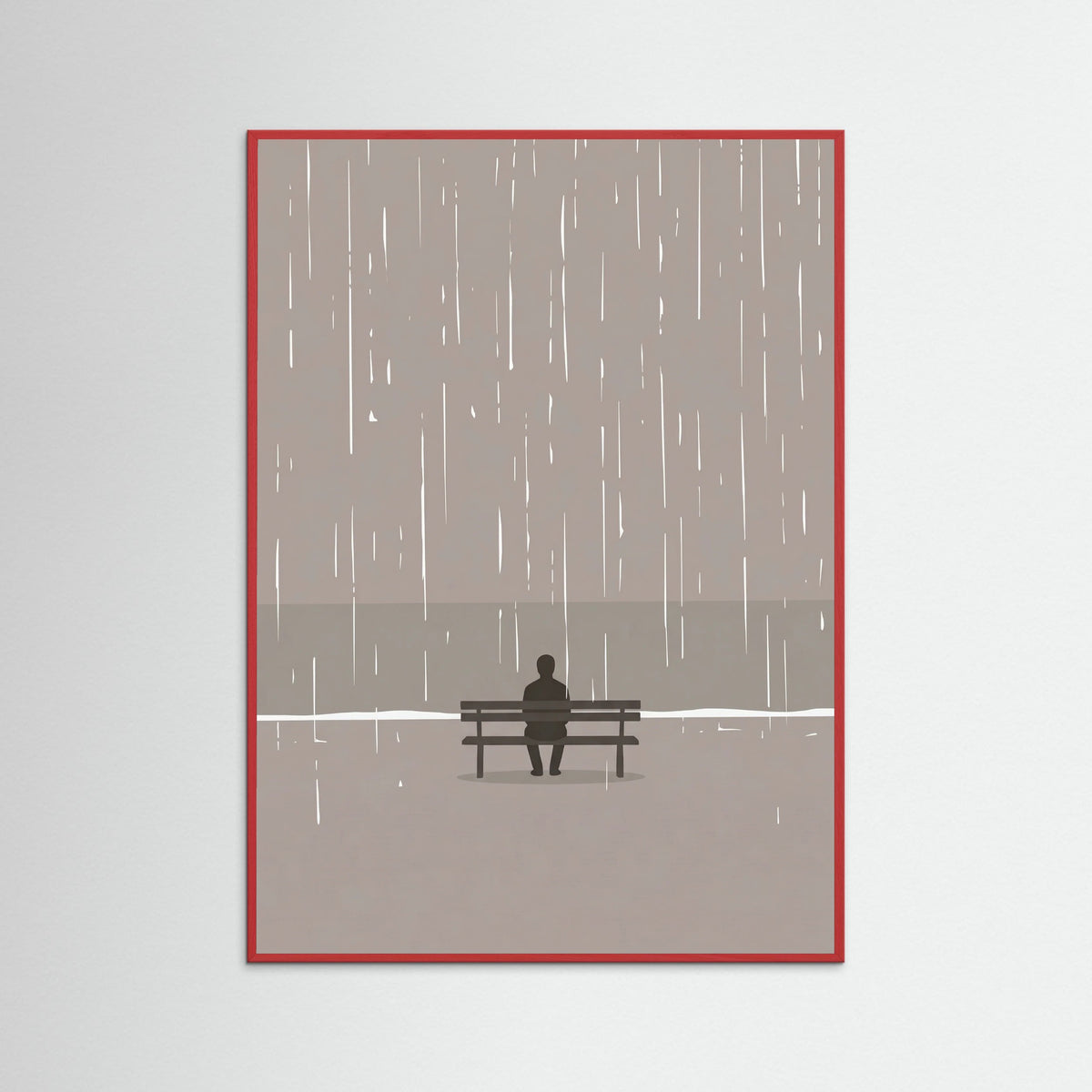 Red Wood Moments In Rain