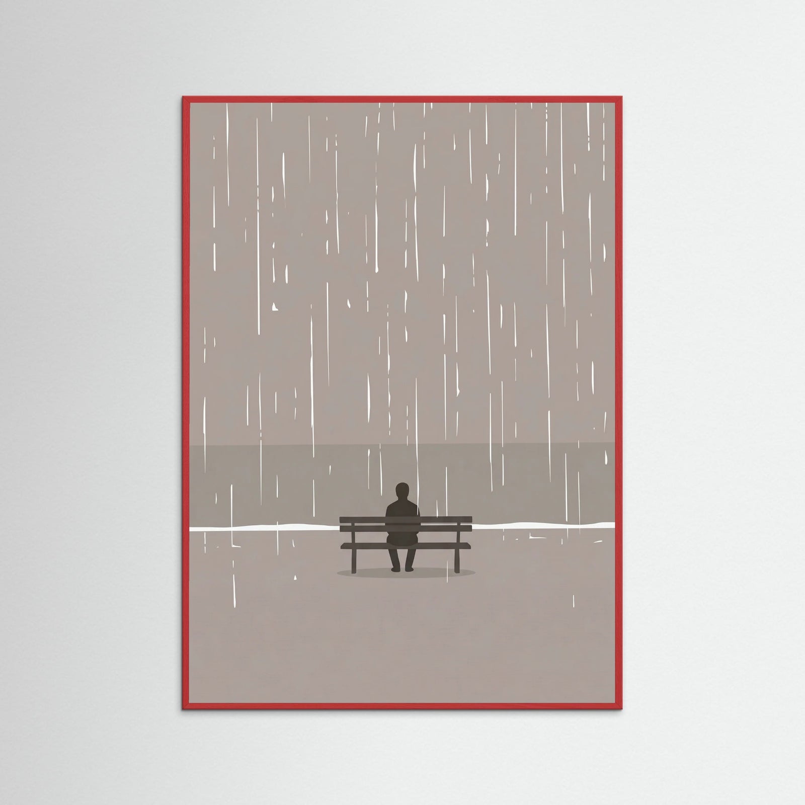 Red Wood Moments In Rain