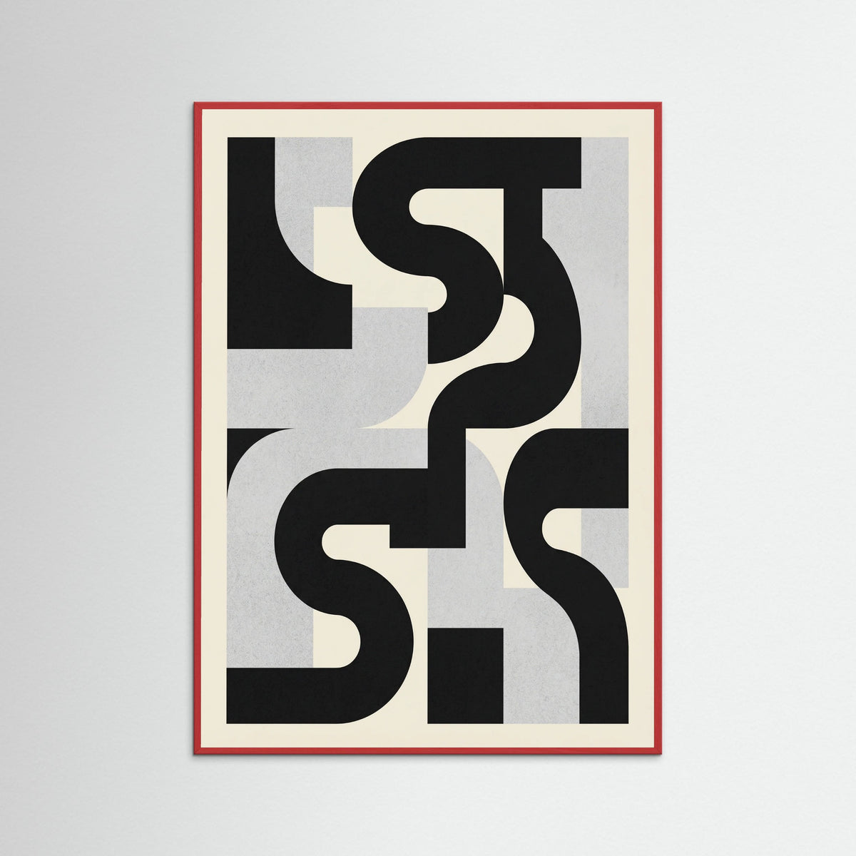 Red Wood Monochromatic Forms