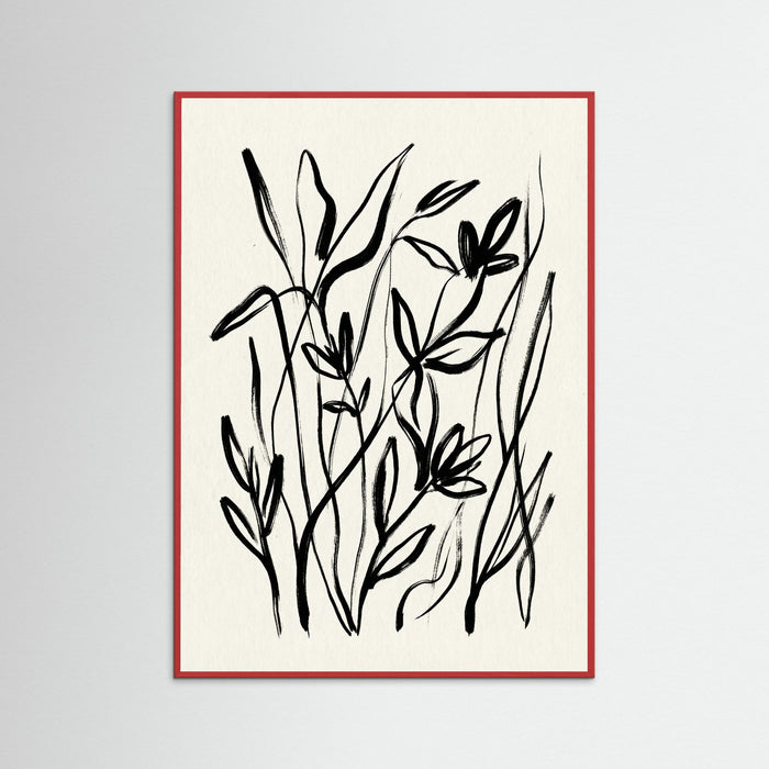 Red Wood Monochrome Bloom