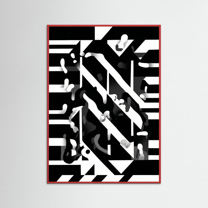 Red Wood Monochrome Dynamics