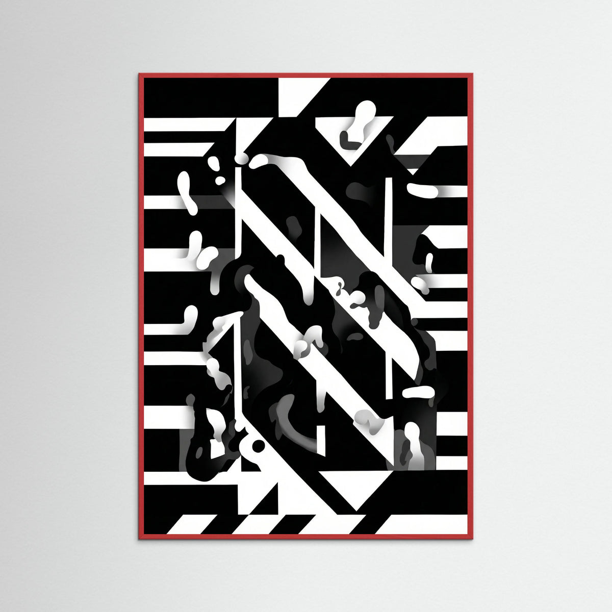 Red Wood Monochrome Dynamics