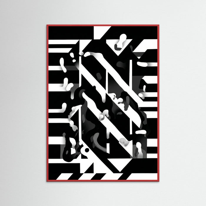 Red Wood Monochrome Dynamics