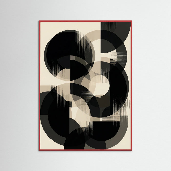 Red Wood Monochrome Forms