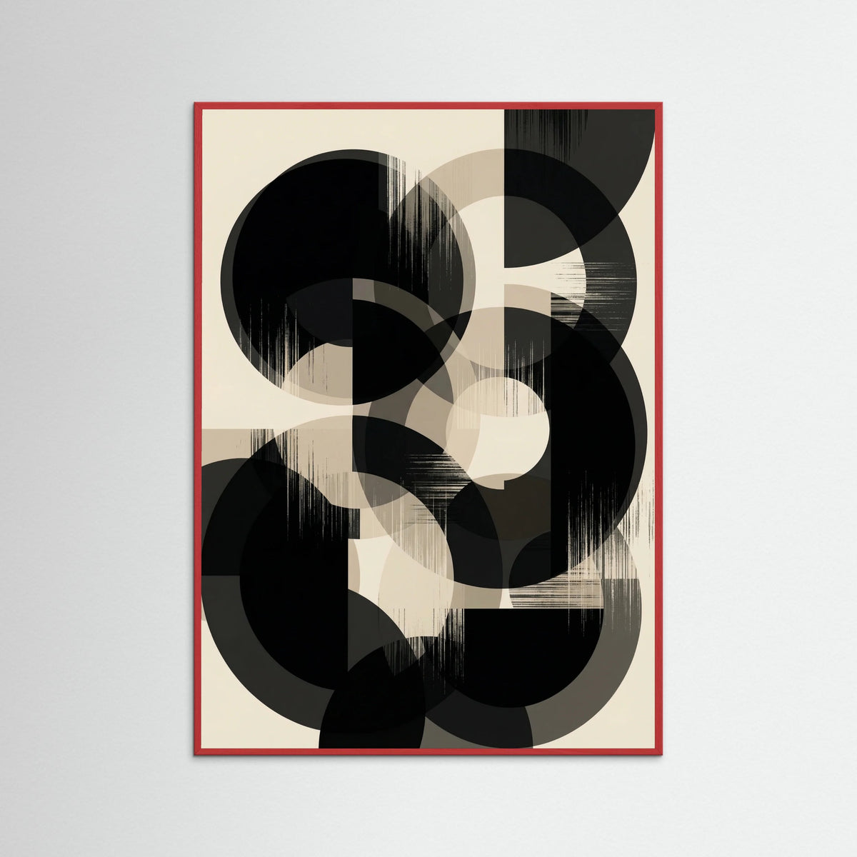 Red Wood Monochrome Forms