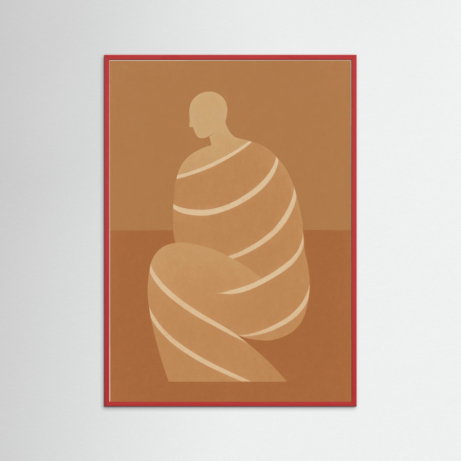 Red Wood Monochrome Poise