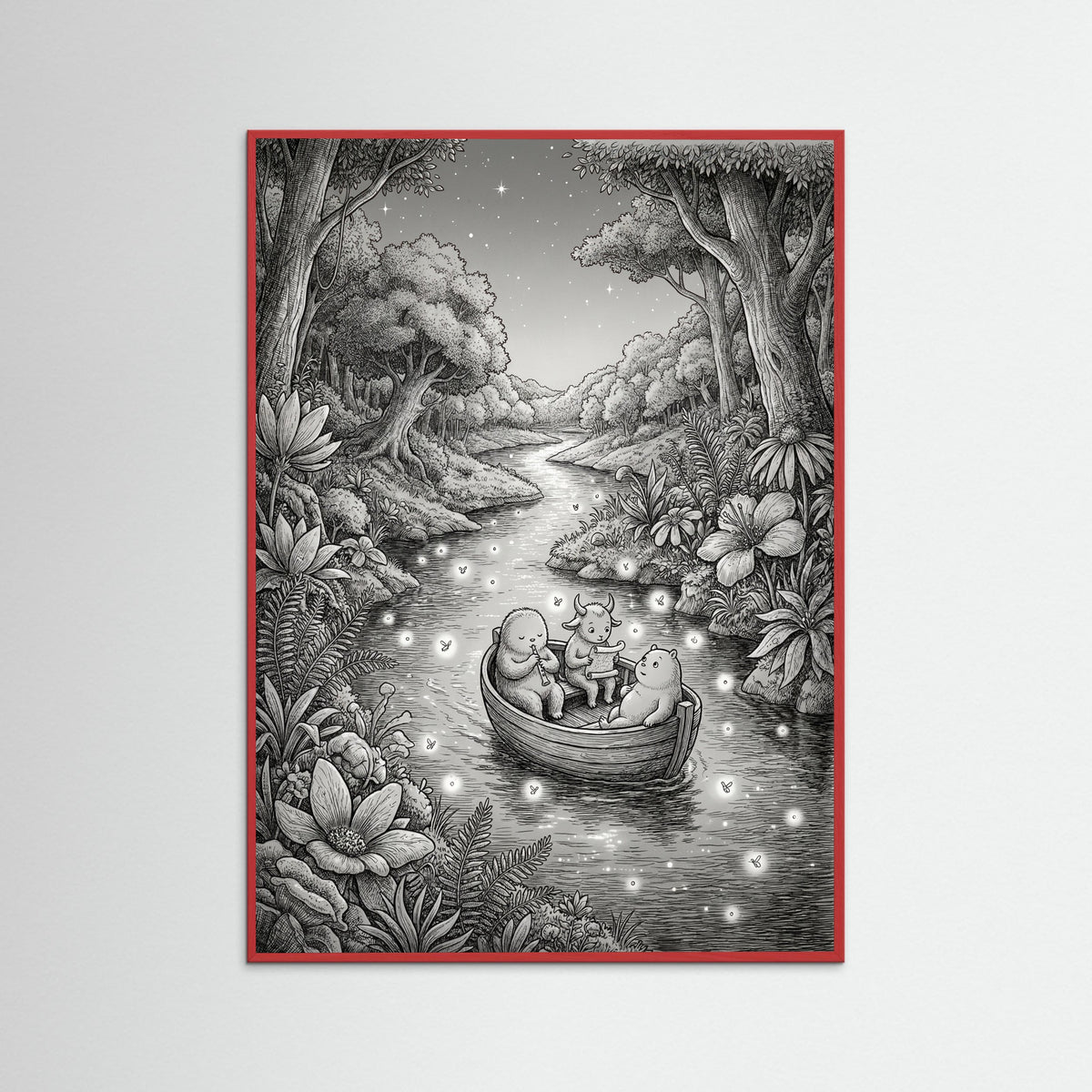 Red Wood Moomin Forest