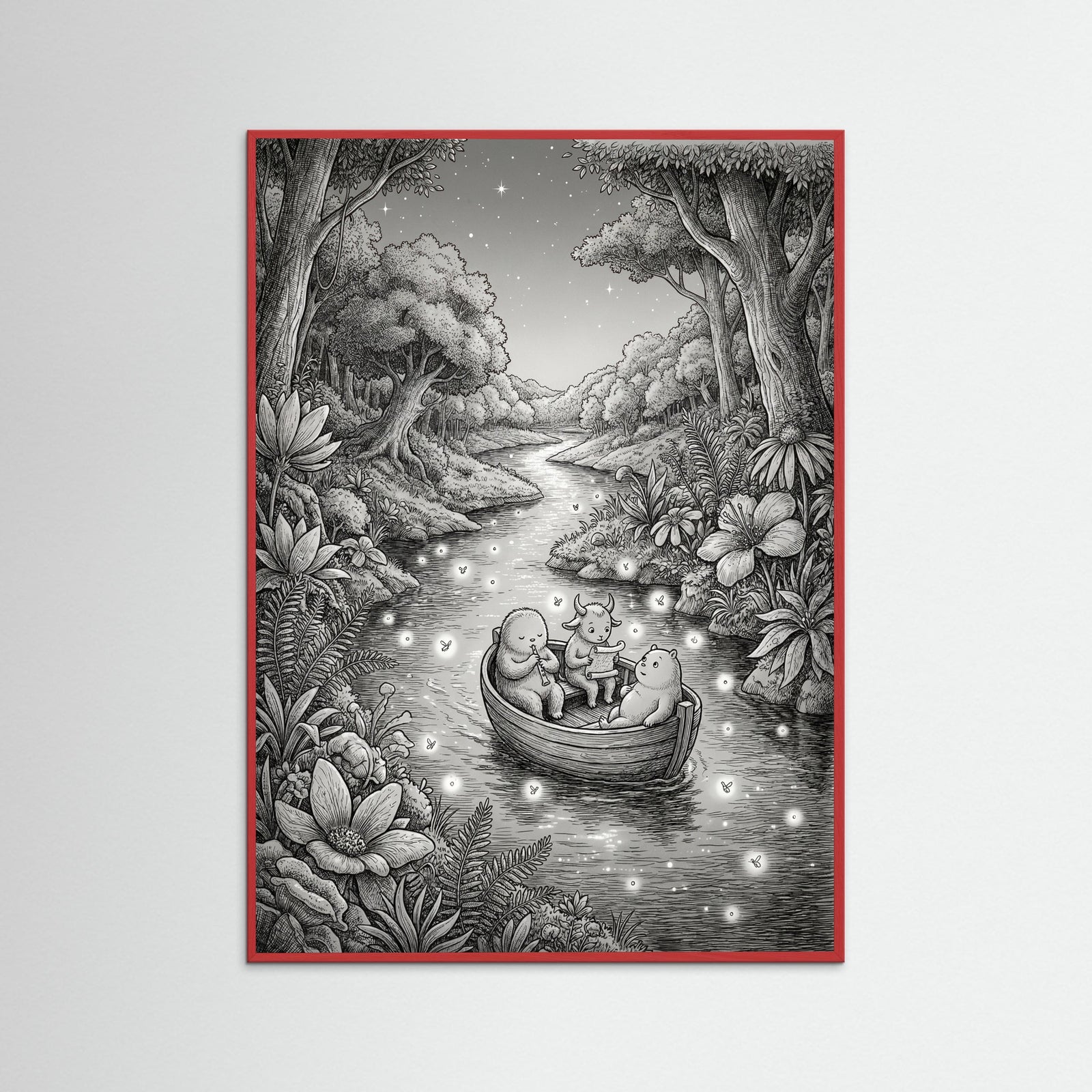 Red Wood Moomin Forest