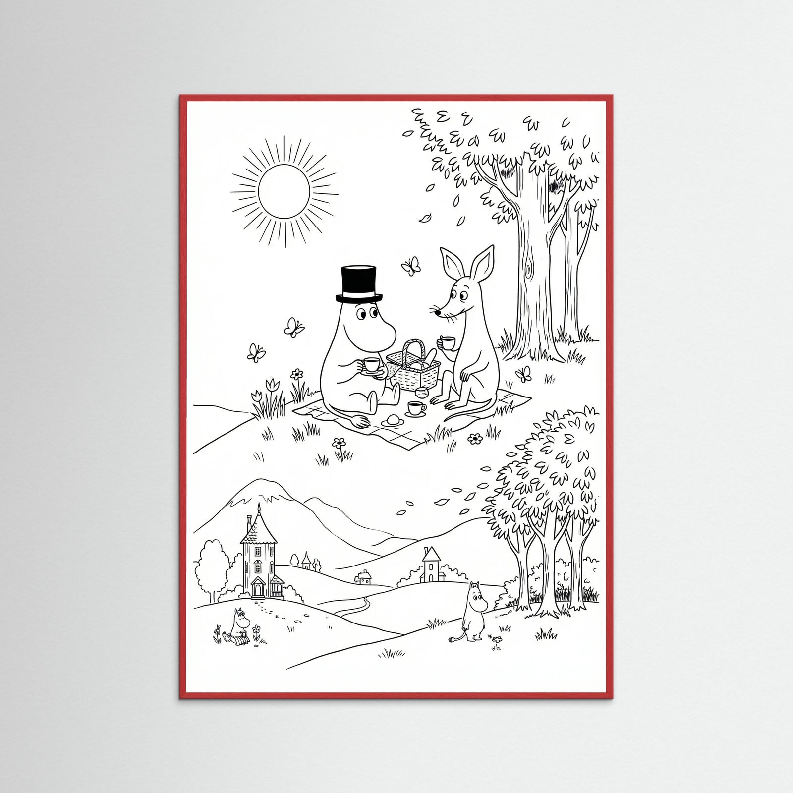 Red Wood Moomins Bloom