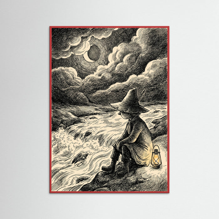 Red Wood Moonlit Moomin Encounter