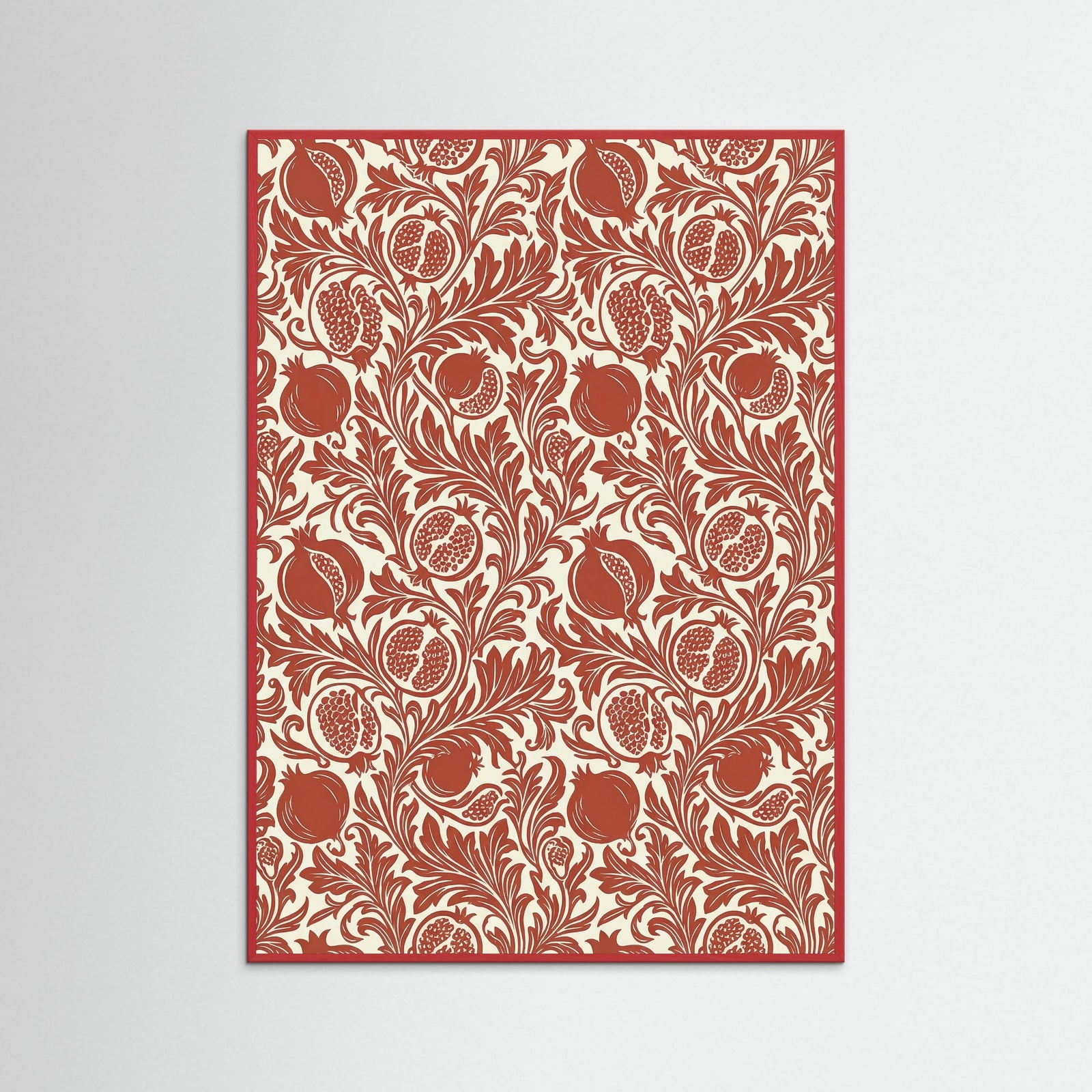 Red Wood Morrisian Blue Flora