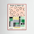 Red Wood Museum of Modern Art London Poster