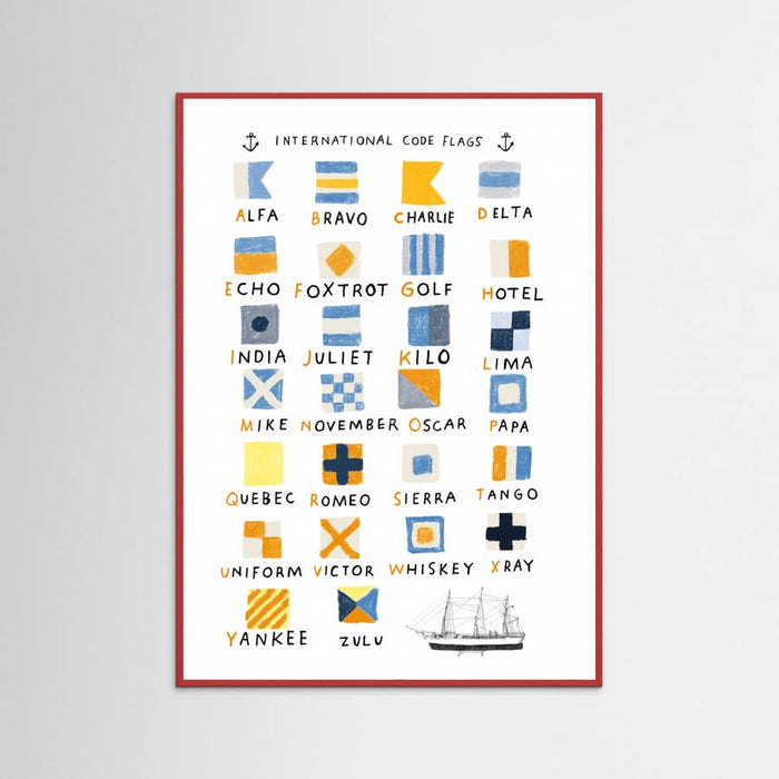 Nautical Flags Poster – Poster und Kunstdruck