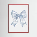 Plakat Nautical Pale Blue Bow – plakat i druk artystyczny