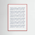 Plakat Navy Blue Howdy – plakat i druk artystyczny