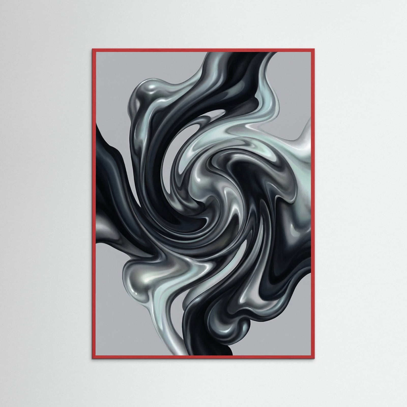 Red Wood Nebulous Forms