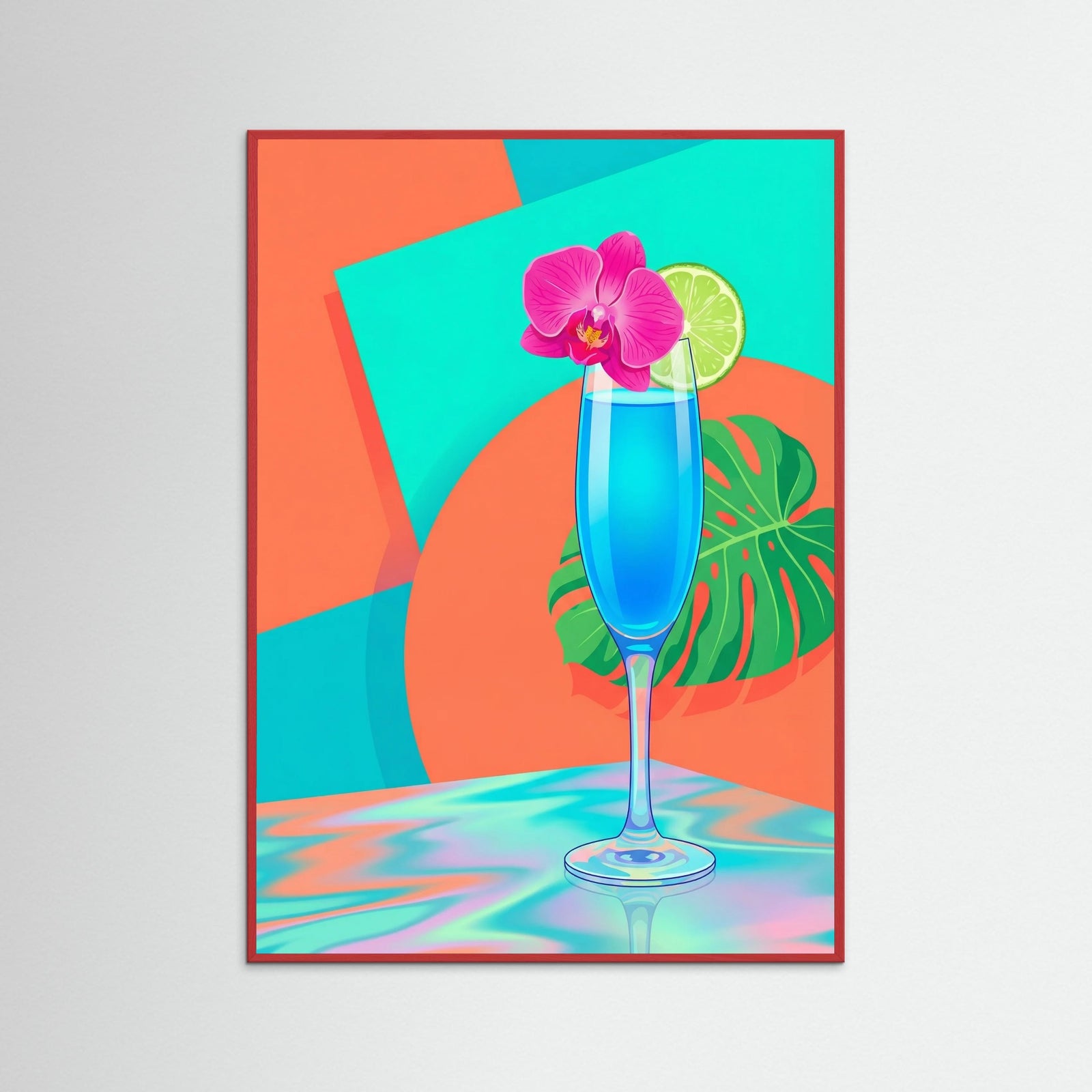 Red Wood Neon Jungle Groove