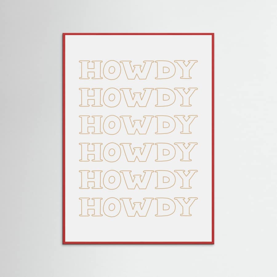 Plakat Neutral Howdy – plakat i druk artystyczny