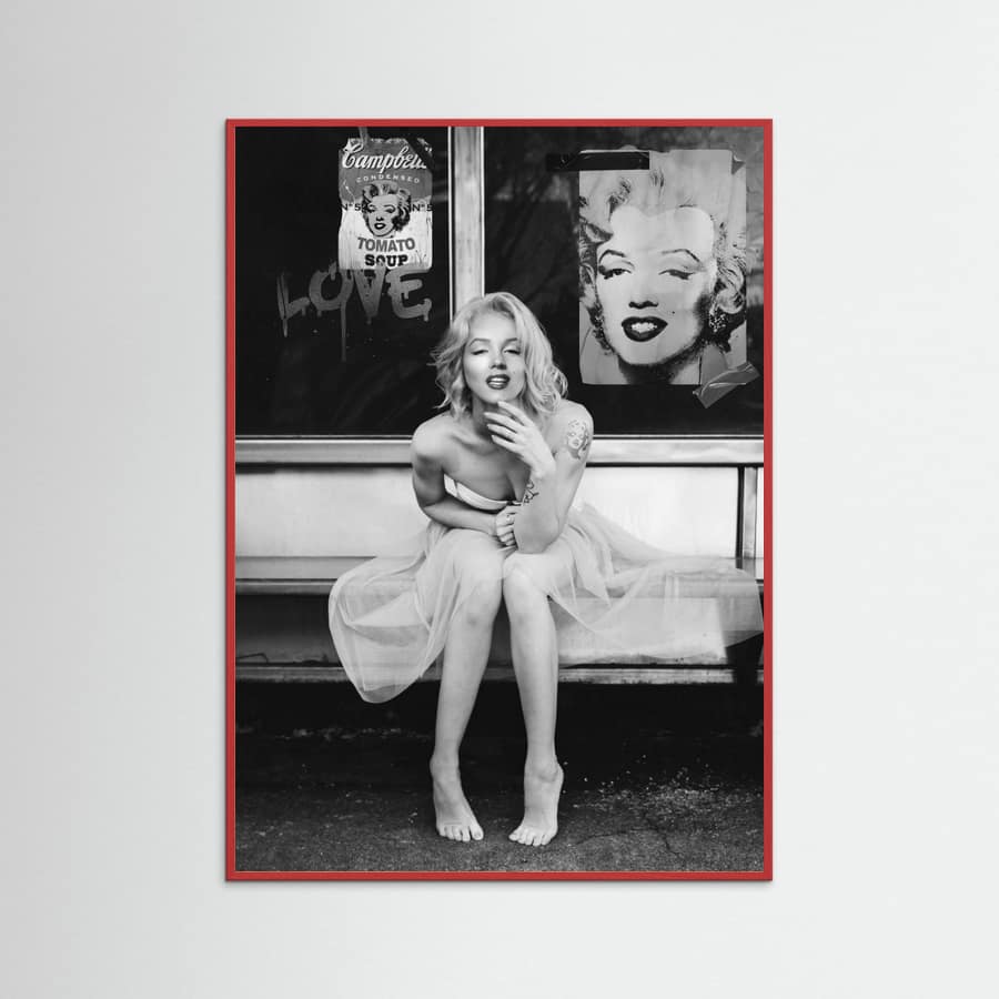New Marilyn BW Poster – plakat og kunsttryk