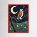 Red Wood Night Heron Fishing