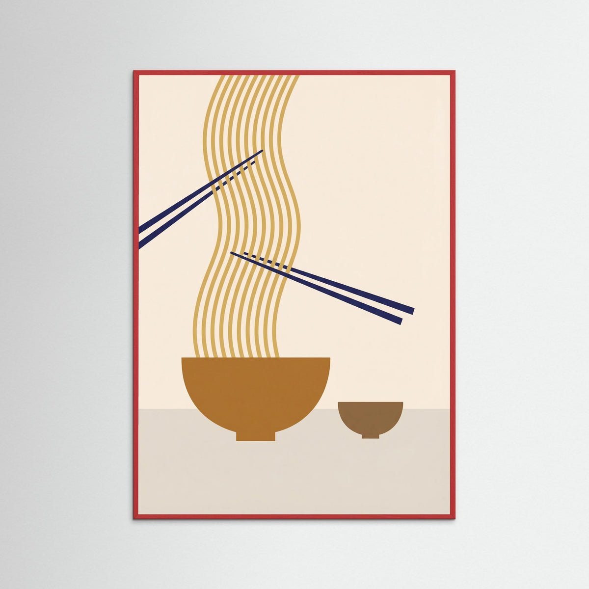 Red Wood Noodle Abstraction