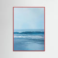 Red Wood Ocean Serenity Blue