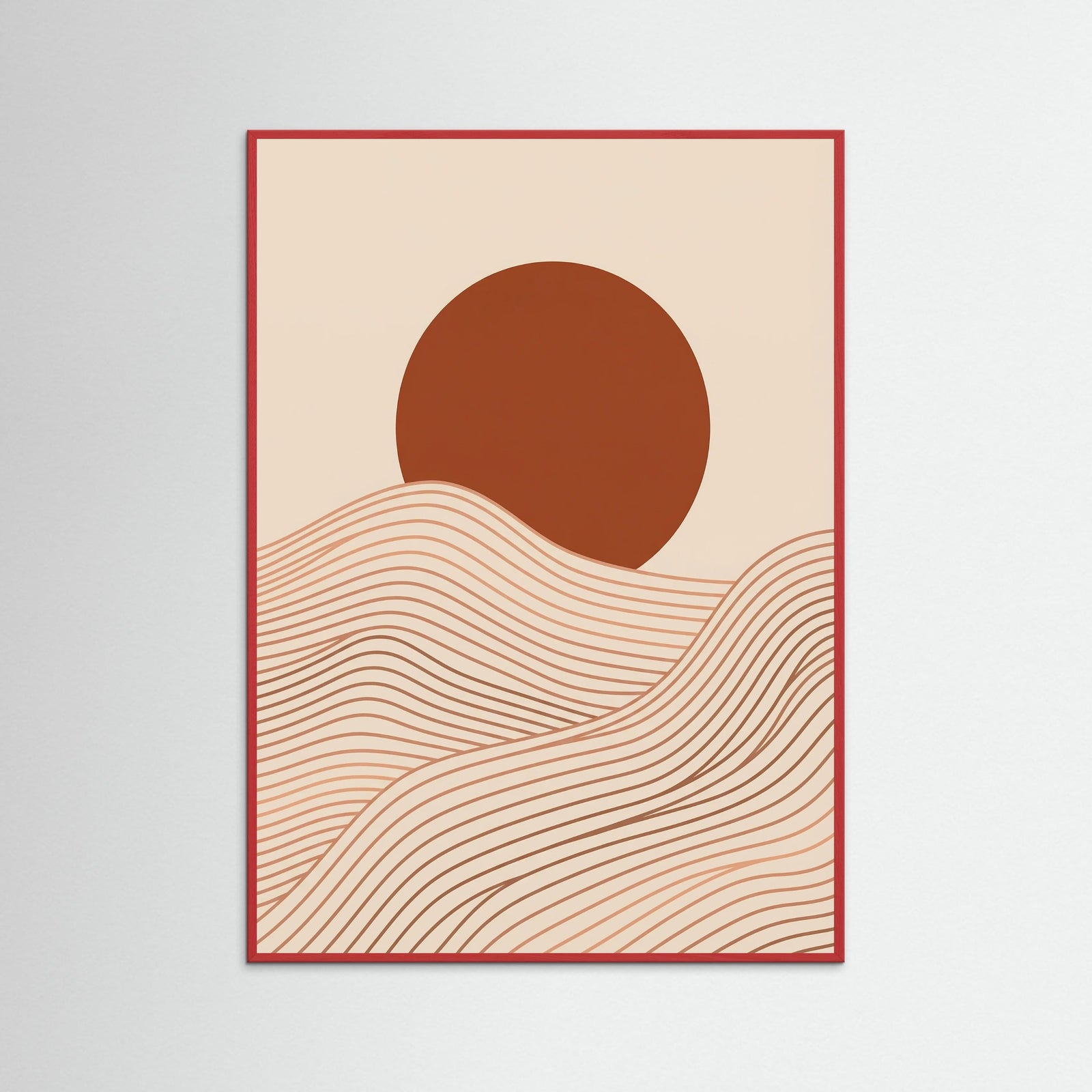 Red Wood Ocean Serenity