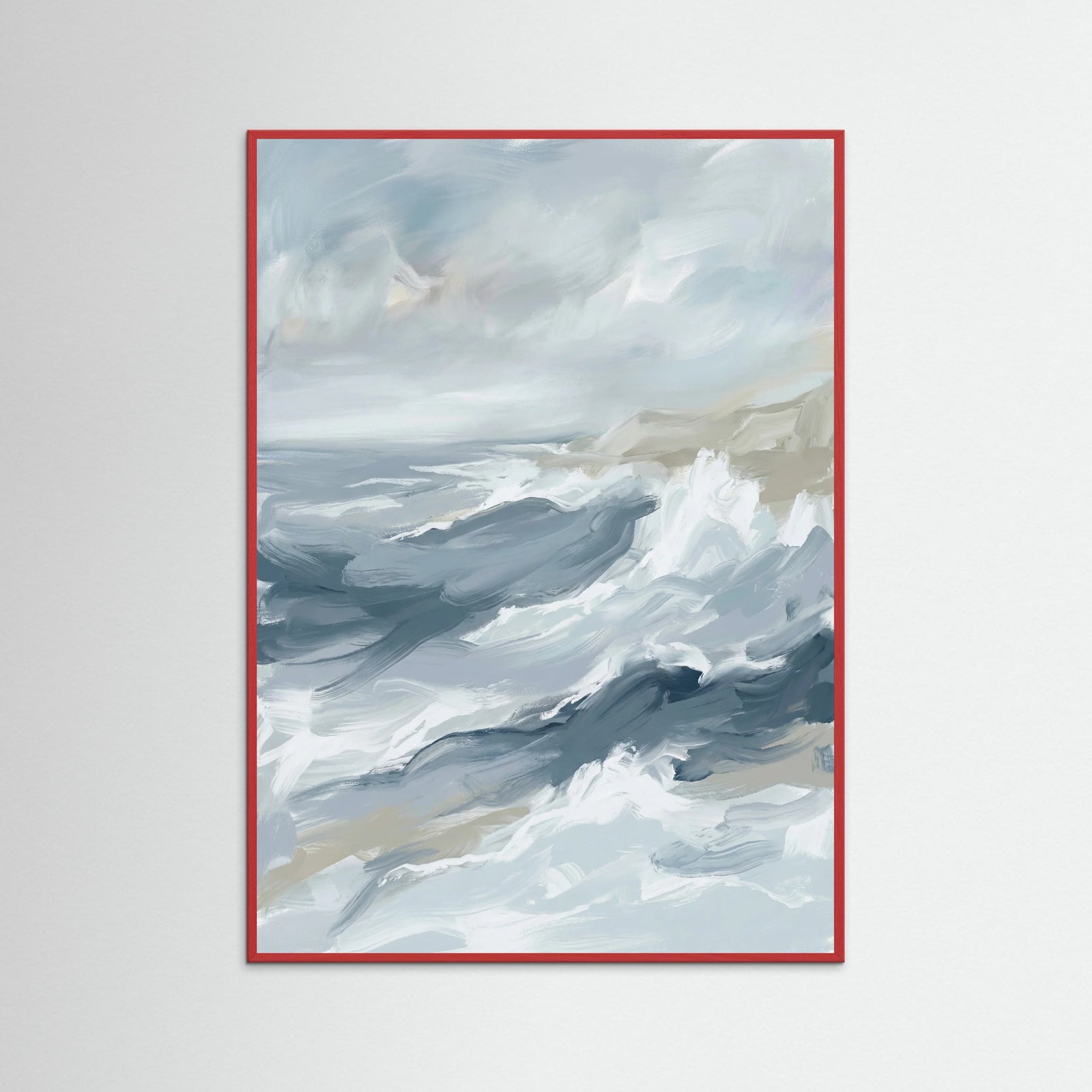 Red Wood Oceanic Flow Blue