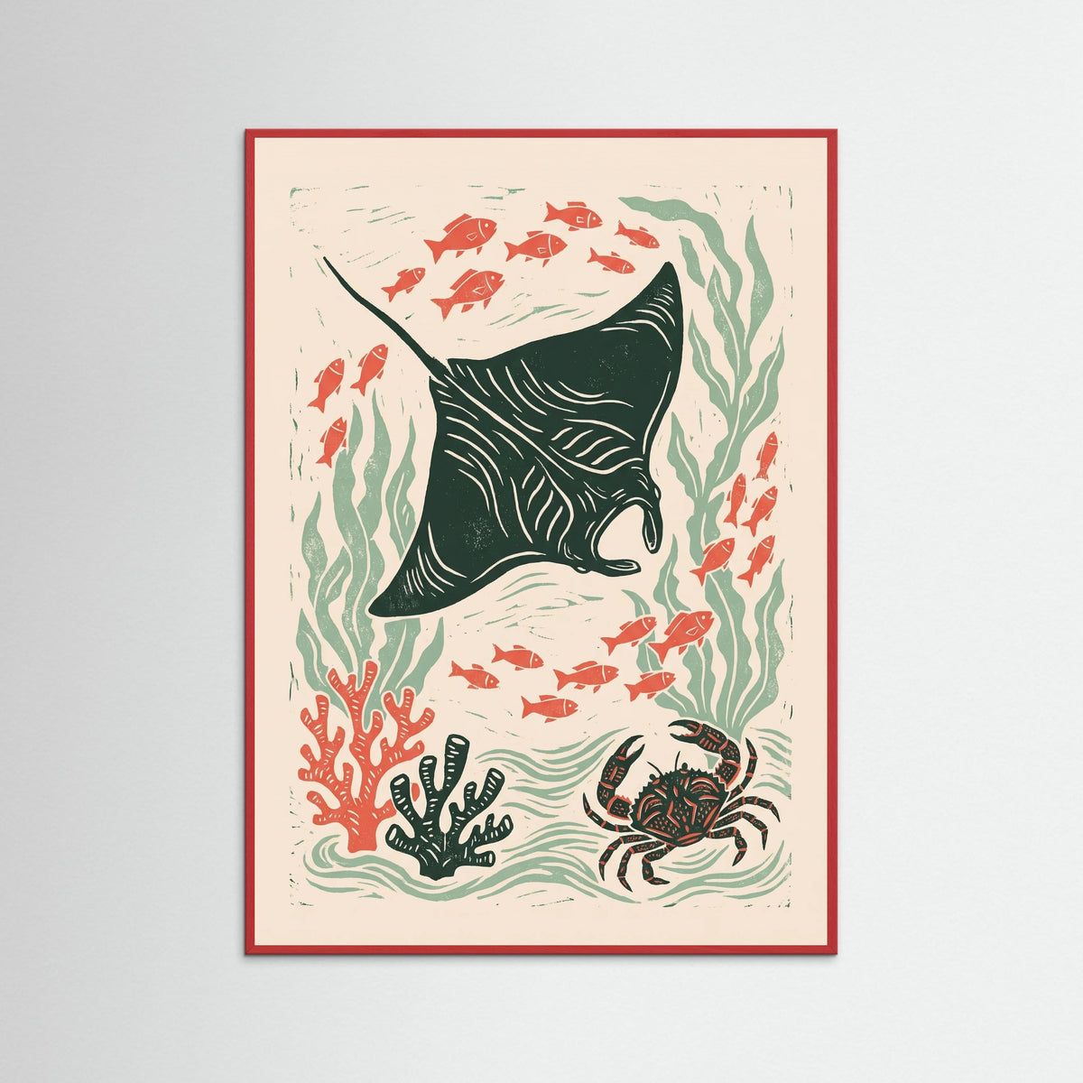 Red Wood Oceanic Impressions