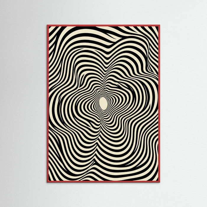Red Wood Optical Swirls